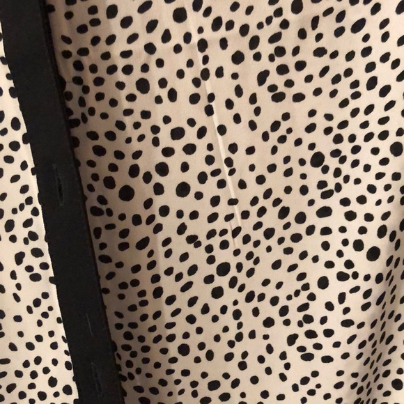 Black and a White Polka Dot Blouse - Picture 2 of 2